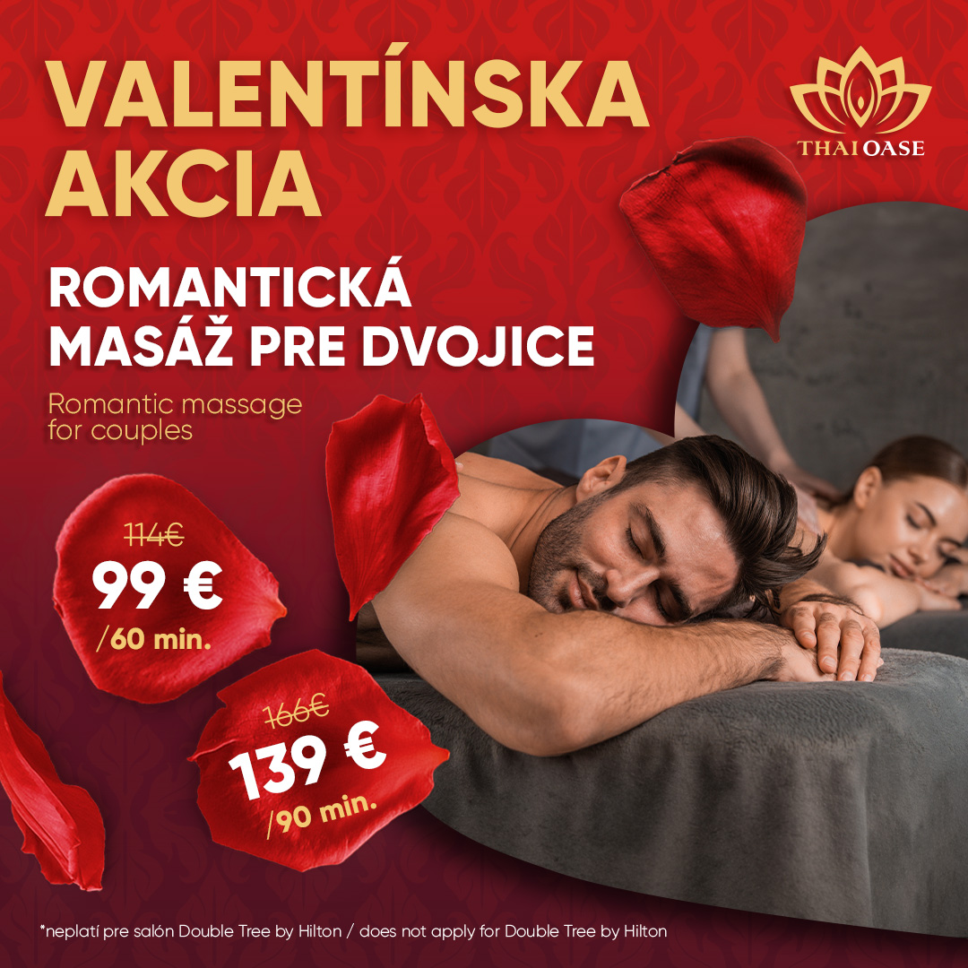 romanticka masaz pre dvojice valentin akcia